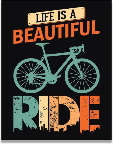 Vista 11 de Inspirational Wall Art Co. - Aventura - Póster de rampa de bicicleta de montaña Offroad con citas motivacionales, póster impreso para decoración