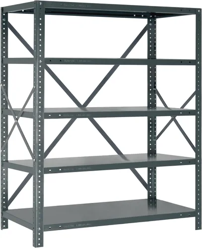 Vista 59 de Quantum QSBU-245BK Heavy Duty Shelving Unit with (7) Shelves and (24) QUS245 Black Bins for Garage Warehouse Storage Distribution 400 lb Load