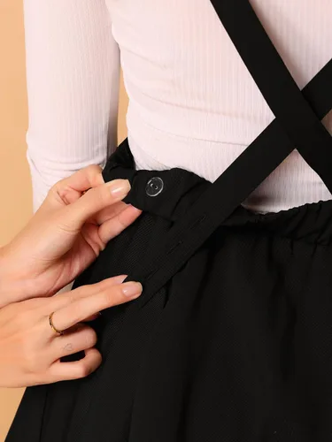 Vista 7 de Allegra K Faldas de tul con dobladillo asimétrico gótico para mujer