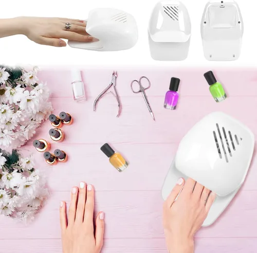Vista 7 de Secador de uñas portátil, secado rápido, esmalte de uñas regular, soplador de aire, secadora de uñas, máquina de esmalte de uñas, secador