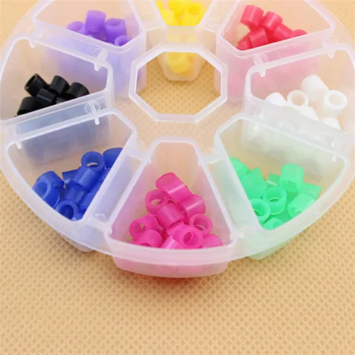 Vista 2 de Healifty 320 anillos de código de silicona, marcadores codificados por colores para identificación segura de instrumentos, 4.13 x 4.13 x 1.96