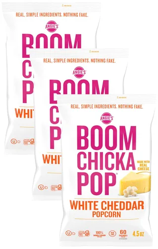 Vista 14 de Angie's BOOMCHICKAPOP - Palomitas de maíz con mezcla de caramelo y cheddar, 6 onzas