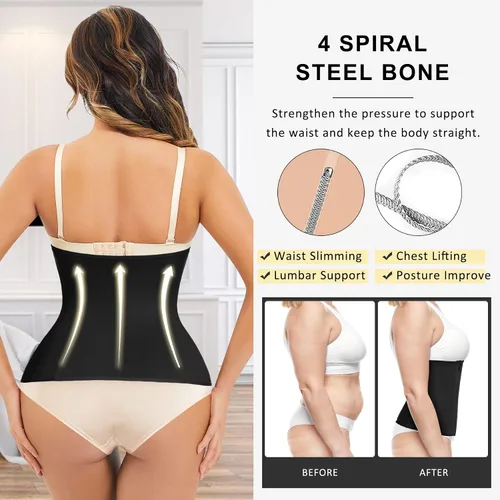 Vista 3 de Ursexyly corsé doble para reducir la cintura, moldeador del cuerpo, quema de grasa del vientre para tener cintura de avispa para mujer
