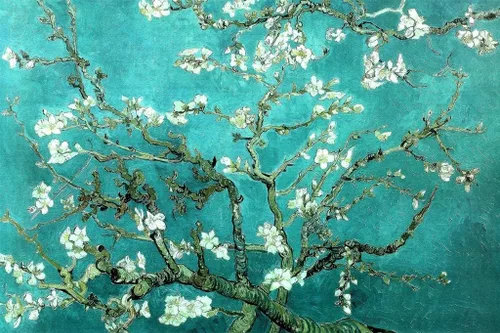 Vista 43 de Póster de “La noche estrellada” (1889) de Vincent Van Gogh, 18 x 12 pulgadas Ramas de flor de almendro 9897