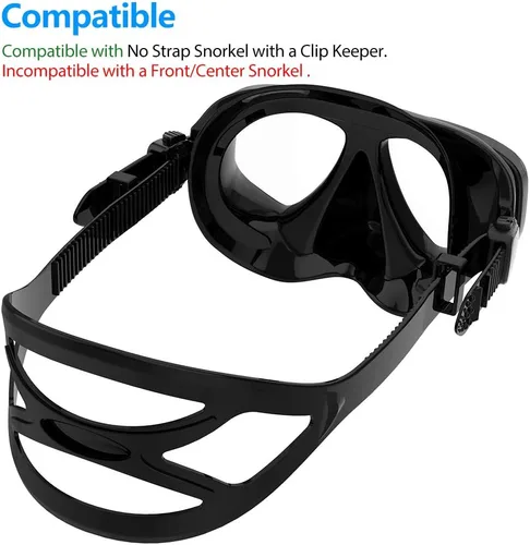 Vista 8 de COPOZZ Máscara de buceo juvenil, bajo volumen, sin empañamiento, esnórquel, buceo, gafas de buceo, máscara de vidrio templado, gafas de buceo sin