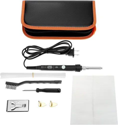 Vista 5 de QWORK Kit de soldadura de plástico para reparación de superficies - 80W, 110V, temperatura ajustable 392.0-896.0 °F con juego completo