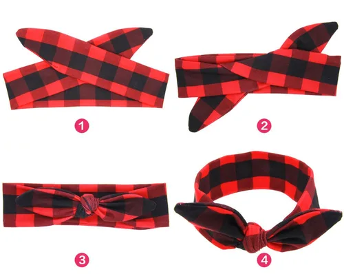 Vista 3 de Bodermincer Juego de 6 diademas de 6 colores para mamá y yo, banda para el pelo, diademas con nudo de lazo, accesorios para el pelo del bebé, 6
