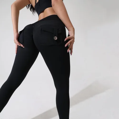 Vista 3 de LCMTWX Leggings de algodón con estampado de leggings atléticos para mujer, pantalones deportivos de yoga, pantalones deportivos para mujer, leggings