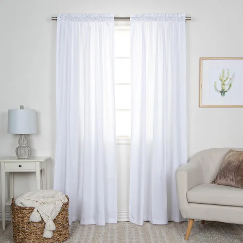 Vista 51 de Best Home Fashion Paneles de cortinas opacas de alta calidad, con aislamiento térmico sólido, cortinas opacas para tratamiento de ventanas