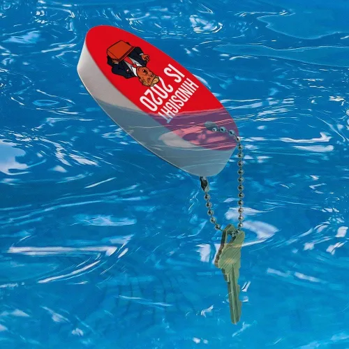 Vista 3 de GRAPHICS & MORE Donald Trump Hindsight is 2020 - Llavero flotante de espuma ovalada para barco de pesca, boya, Multi