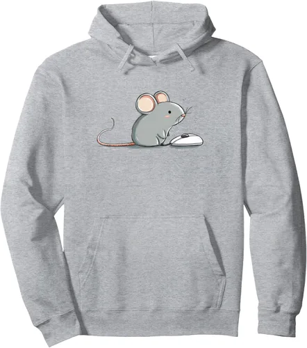 Vista 3 de Funny Pet Mouse with Gaming Mouse for PC Lovers Pullover Hoodie