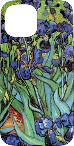 Vista 6 de Irises by Vincent Van Gogh, Flowers in a Garden - Carcasa para iPhone 17