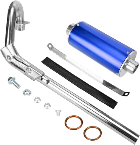 Vista 11 de FVRITO Kit de silenciador de tubo de escape para motocross de 125 cc, 110 cc, 70 cc, silenciador de 1.102 in para chino XR50 CRF50 Coolster SSR Baja