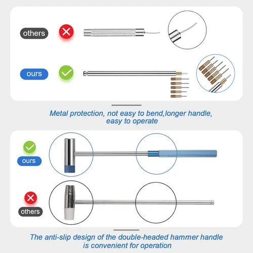Vista 6 de JOREST Kit de herramientas para correa de reloj, kit de reparación para ajuste de correa de reloj, reemplazo y cambio de tamaño, con herramienta
