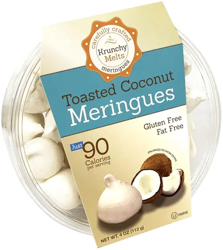 Vista 17 de Krunchy Melts Galletas originales de merengue Sabor S'mores Solo 90 calorías por porción Sin grasa, sin gluten, sin lácteos (4 onzas)