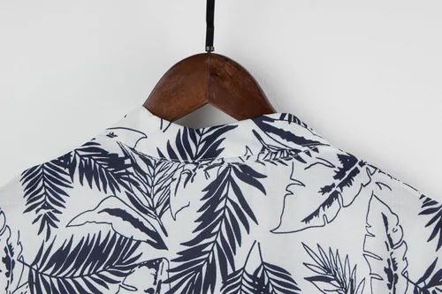 Vista 4 de CONGJI Camisa hawaiana para hombre, camisas de playa tropicales de verano, camisas de manga corta con botones, camisas Aloha casuales con botones