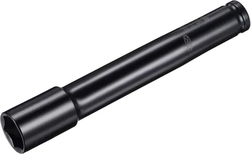 Vista 7 de uxcell 1/2" Drive by 0.669 in Deep Socket, acero CR-V tratado térmicamente 8" longitud, tamaños métricos de 6 puntos