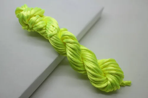 Vista 5 de Nuevo 20bundles 200Yards 0.098 in Satin/Rattail Cordón de seda para collar, pulsera, cordón de cuentas