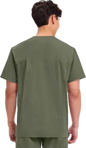 Vista 80 de Cherokee WW Professionals WW695 - Camisa de uniforme sanitario para hombre, con cuello en V