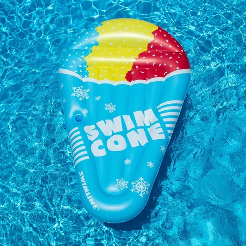 Vista 2 de Swimline - Colchón inflable para piscina con forma de cono de nieve