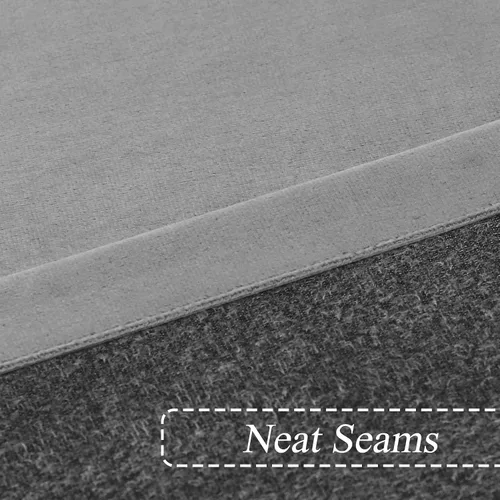 Vista 6 de WEST LAKE Cortinas opacas de invierno de terciopelo gris para oscurecer la habitación, cortinas de lujo súper suaves para dormitorio, bolsillo