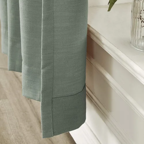 Vista 112 de Frelement Cortinas plisadas de lino de algodón de 100 pulgadas de ancho y 102 pulgadas de largo, cortinas con reducción de ruido para sala