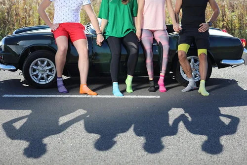 Vista 4 de 6,9 o 12 pares de calcetines deportivos de algodón, multicolor para hombre y mujer