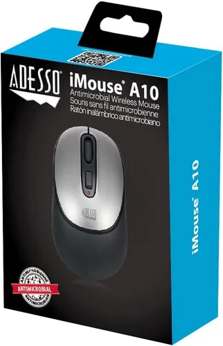 Vista 9 de iMouse - Mouse óptico inalámbrico A10, tecnología RF de 2.4 GHz, 800/1200/1600 DPI, uso de mano derecha e izquierda, con nano receptor, compatible