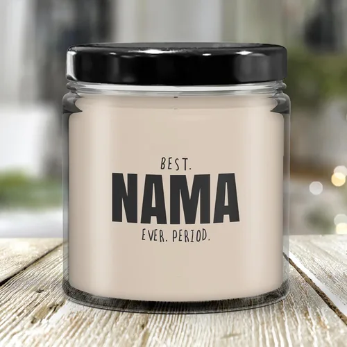 Vista 2 de LaPomme Vela de Nama, regalos para abuelos, regalo para nueva abuela, velas perfumadas de vainilla de 9 onzas Vela 20