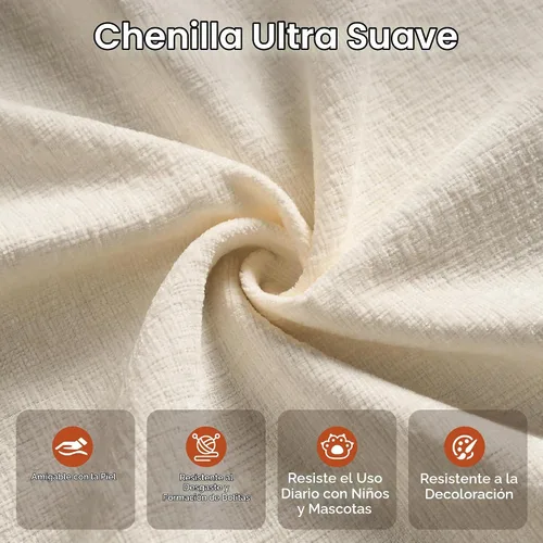 Vista 6 de 108" sofá seccional modular de gran tamaño en forma de U con el otomano Beige