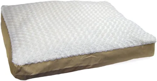 Vista 9 de Furhaven - Cama para perros y gatos, cojín de lujo, diseño rectangular tradicional, cama para mascotas con funda extraíble para perros y gatos