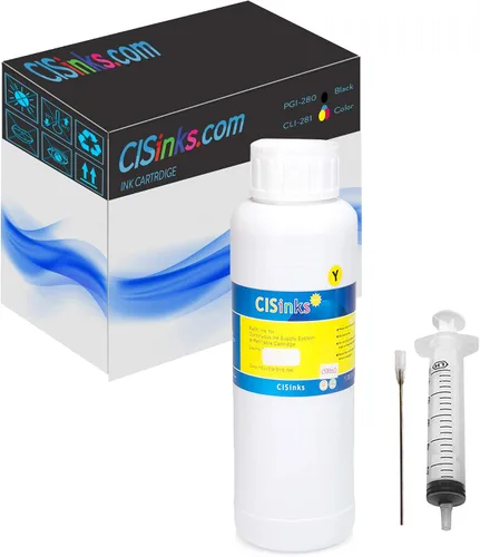 Vista 6 de Botella de tinta de repuesto negra de 16.9 fl oz compatible con PGI-280 / CLI-281 XL PIXMA TS9120 TS8120 TS8220 TS9520 TR8520 TR7520 TS6120 + kit