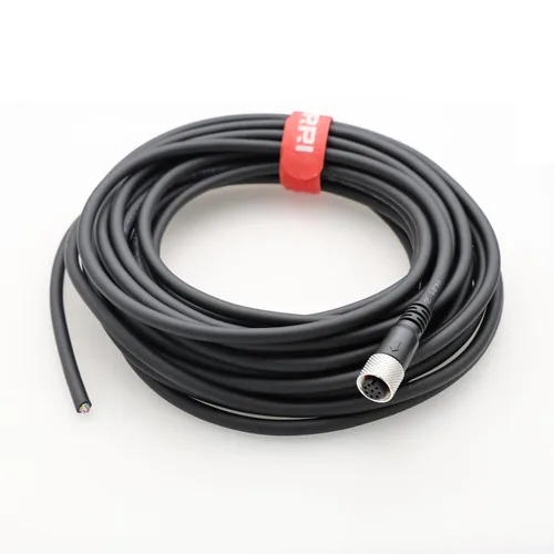 Vista 9 de M12 - Conector de sensor hembra de 8 pines para volar Cable de protección eléctrica impermeable para aplicaciones de automatización