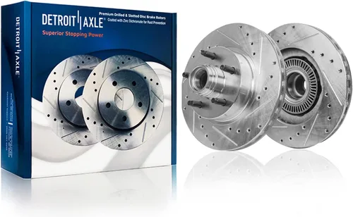 Vista 16 de Detroit Axle - Rotores de freno delanteros para Lexus GS350 GS430 GS450h GS460 IS200t IS250 IS300 IS350 Reemplazo de rotores de freno perforados