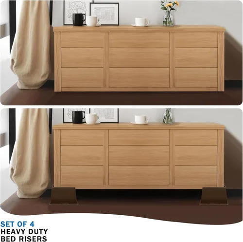 Vista 33 de ANNKUT Elevadores de cama de 2 pulgadas, resistentes, elevadores de sofá de gran tamaño, elevadores de muebles extra anchos para sofá, mesa