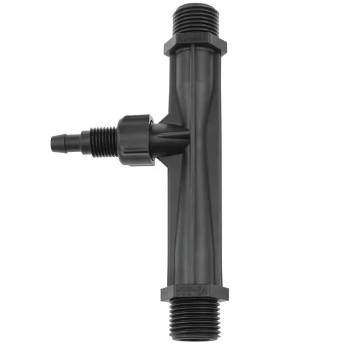 Vista 4 de AYLIFU 1/2Inch Venturi Inyector Negro Riego Venturi Venturi Fertilizante Mezclador Inyectores Equipos y Herramientas para Riego Agrícola de Jardines