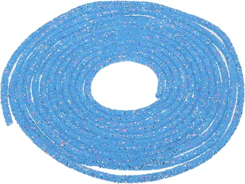 Vista 88 de MECCANIXITY Cuerda de lentejuelas con purpurina de 2.5 yardas, 6mm, 0.24 pulgadas, cuerda de tubo de lentejuelas con diamantes de imitación