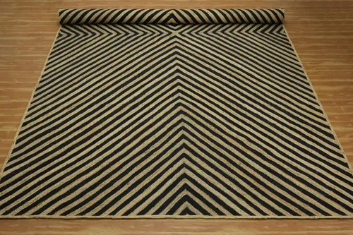 Vista 76 de Natural Jute Collection - Alfombra rectangular de 2 x 3 pies, alfombra de yute trenzada a cuadros multicolor de 0.27 pulgadas de grosor, ideal