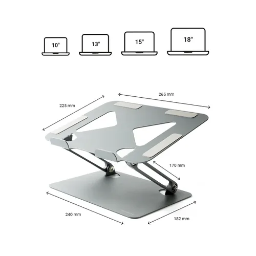 Vista 9 de Soporte para Portátil Plegable y Regulable Lastan InnovaGoods