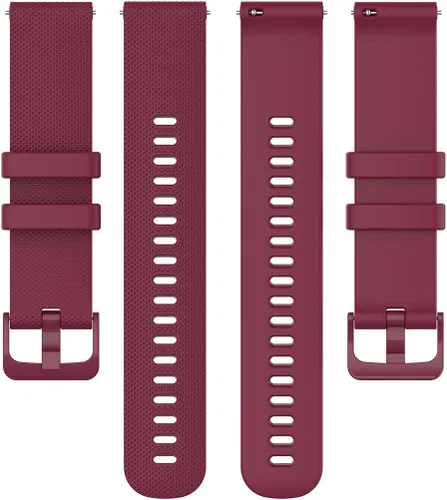 Vista 3 de E ECSEM Correas compatibles con Letsfit EW1 IW1 - Correas de reloj de repuesto clásicas de silicona suave, ligera, transpirable, ajuste rápido