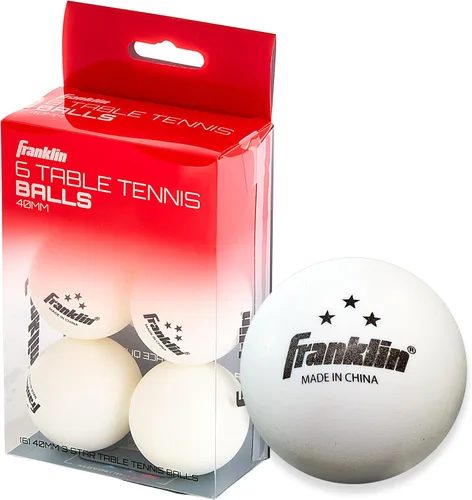 Vista 9 de Franklin Sports Pelotas de tenis de mesa - Pelotas de tenis de mesa de tamaño y peso oficial 40mm - Pelotas profesionales de una estrella - Paquetes