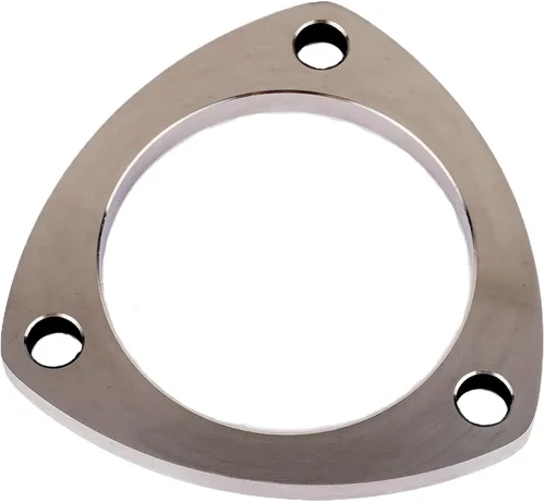 Vista 5 de Rwraps Brida y junta de escape de 3 pernos de 2.5 pulgadas, brida de escape de acero inoxidable con pernos y tuercas de brida