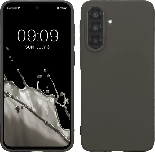 Vista 212 de kwmobile Funda compatible con Samsung Galaxy A12 - Funda protectora de silicona TPU suave y delgada - Azul Báltico