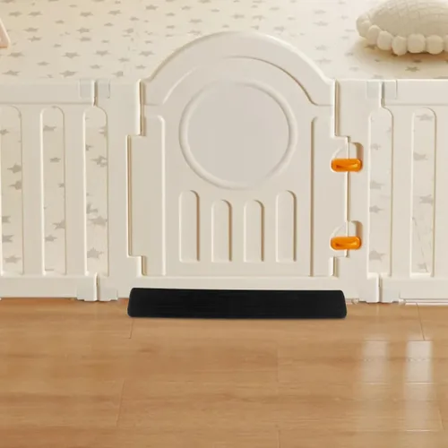 Vista 6 de Amosfun Juego de 2 accesorios de puerta de seguridad, para puerta de bebé, placa de patada, barandilla de escalera para el hogar y la seguridad