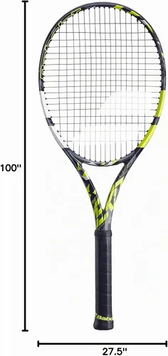 Vista 6 de Babolat Raqueta de tenis Pure Aero Plus ensartada con Syn Gut a tensión de rango medio