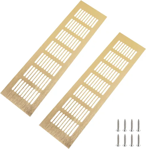 Vista 15 de Geesatis Cubiertas de Ventilación de Aire para Piso, Gabinete, Pared, Techo – Rejilla de Aluminio de Servicio Pesado Resistente a la Oxidación