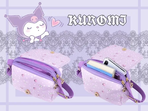 Vista 4 de Roffatide Anime Cartoon Mini Messenger Bag Crossbody Bag Kawaii Lolita JK Girls Shoulder Bag Flap Synthetic Leather Satchel