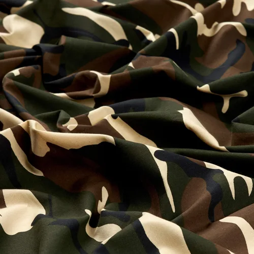 Vista 3 de Algodón Broadcloth Camuflaje, Tela por yarda