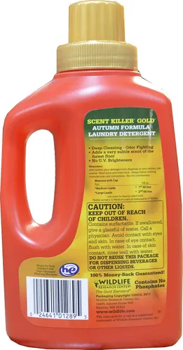 Vista 2 de Scent Killer Gold Autumn Formula Eliminador de olores Detergente para ropa para equipo de caza, 32 onzas líquidas