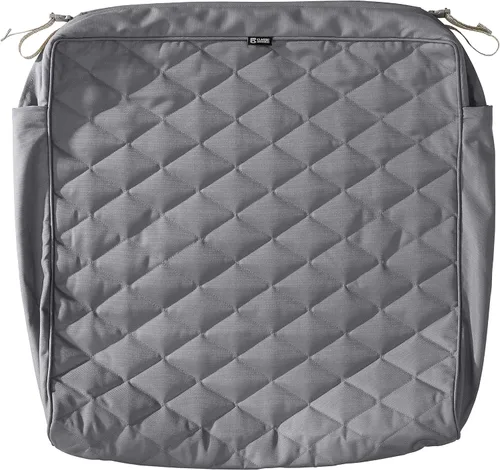 Vista 16 de Classic Accessories Montlake FadeSafe FadeSafe - Funda de cojín acolchada para patio, resistente al agua, 21 x 19 x 3 pulgadas, manzanilla